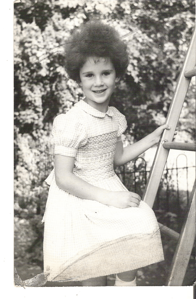 gingham dress with smocking