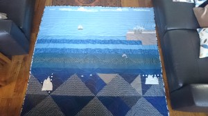 The 'dolphin' birthday quilt
