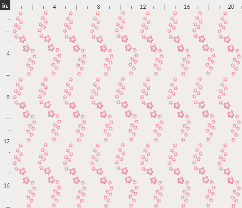 Japanese Garden Blossom on Grey