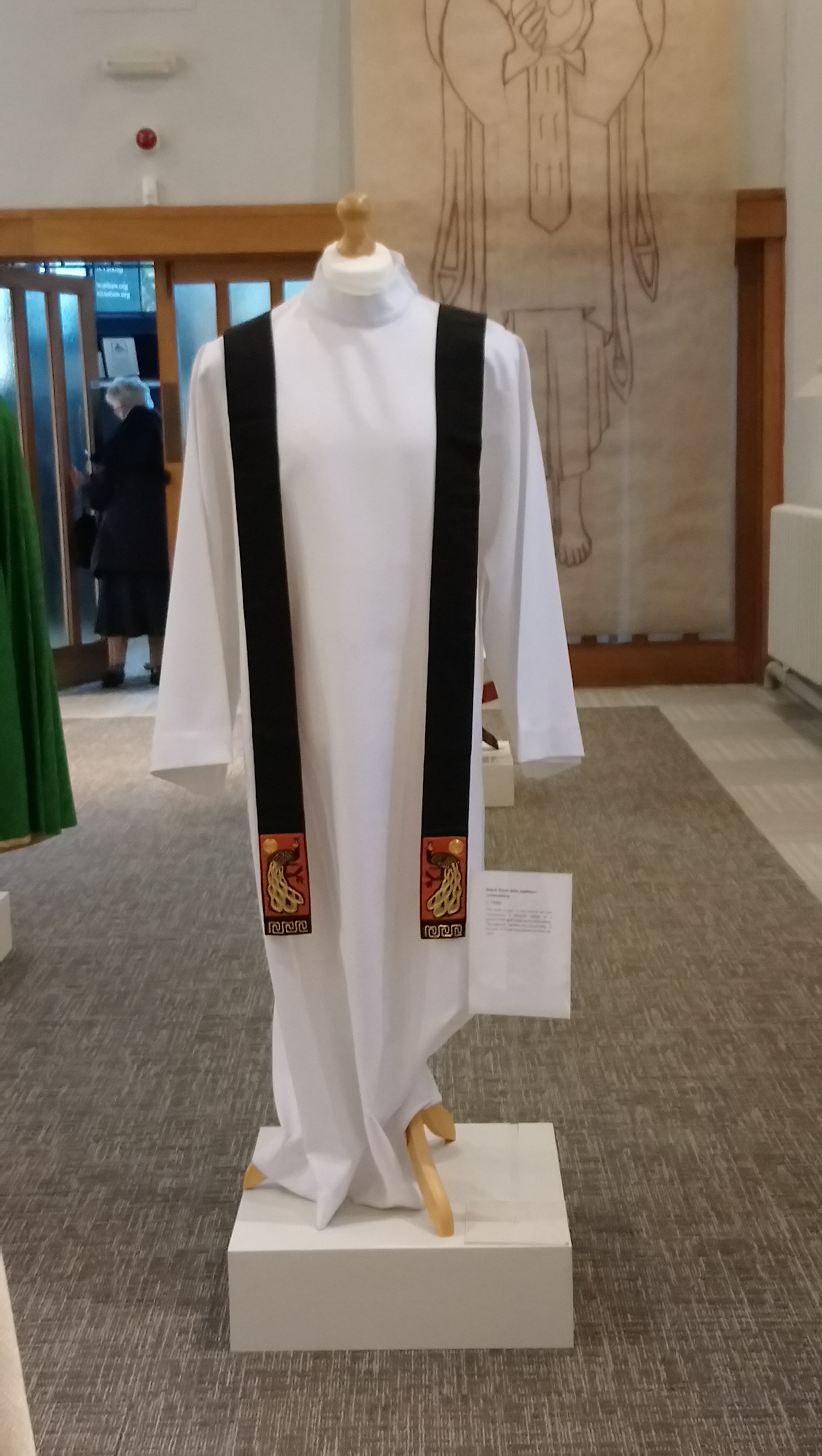 Embroidered stole from 'Hand in Hand' exhibition at Ushaw