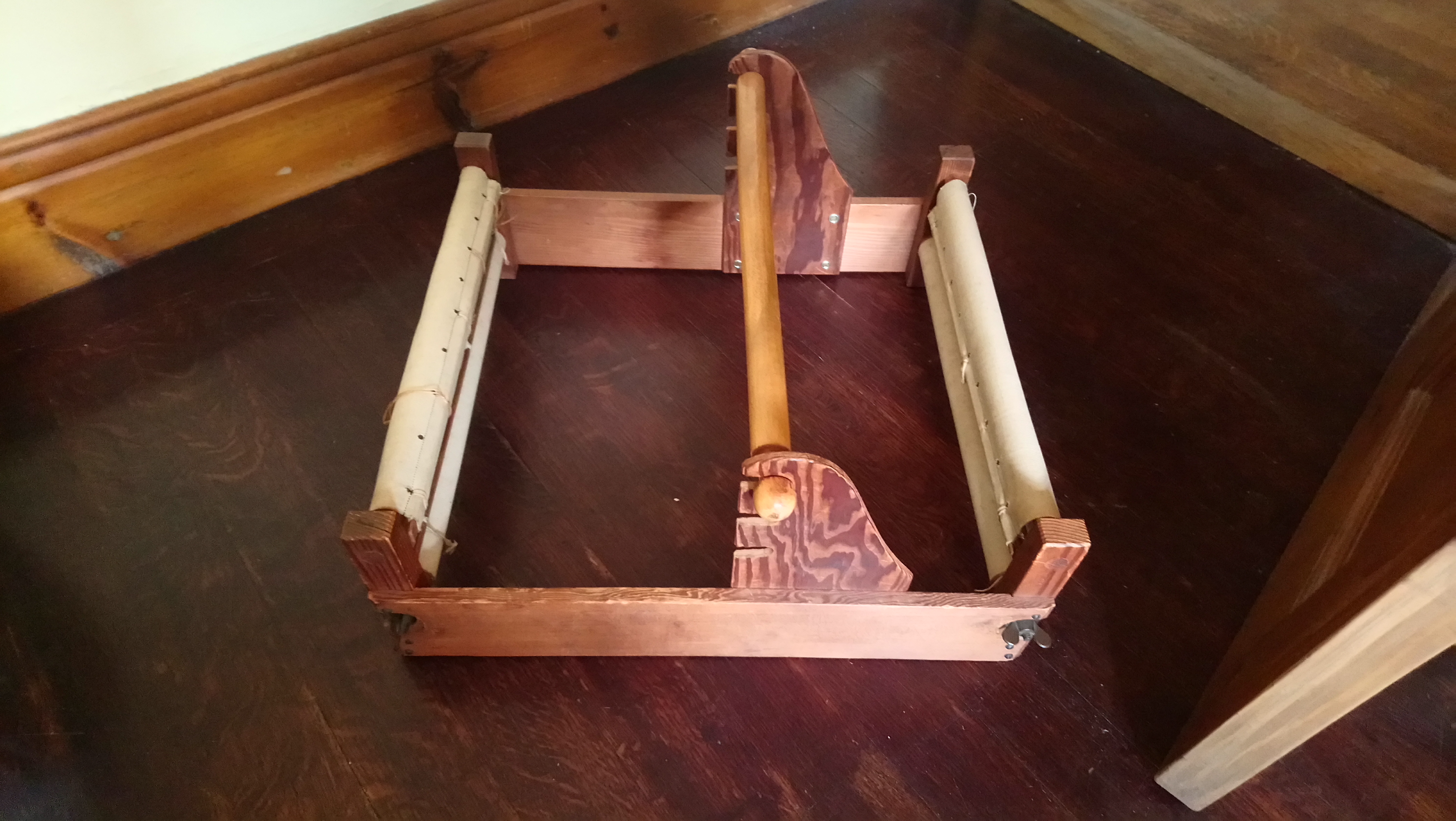 Ruth's loom, photo by Amanda Jane Textiles