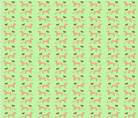 'Dachshunds' fabric design by Amanda Jane Ogden