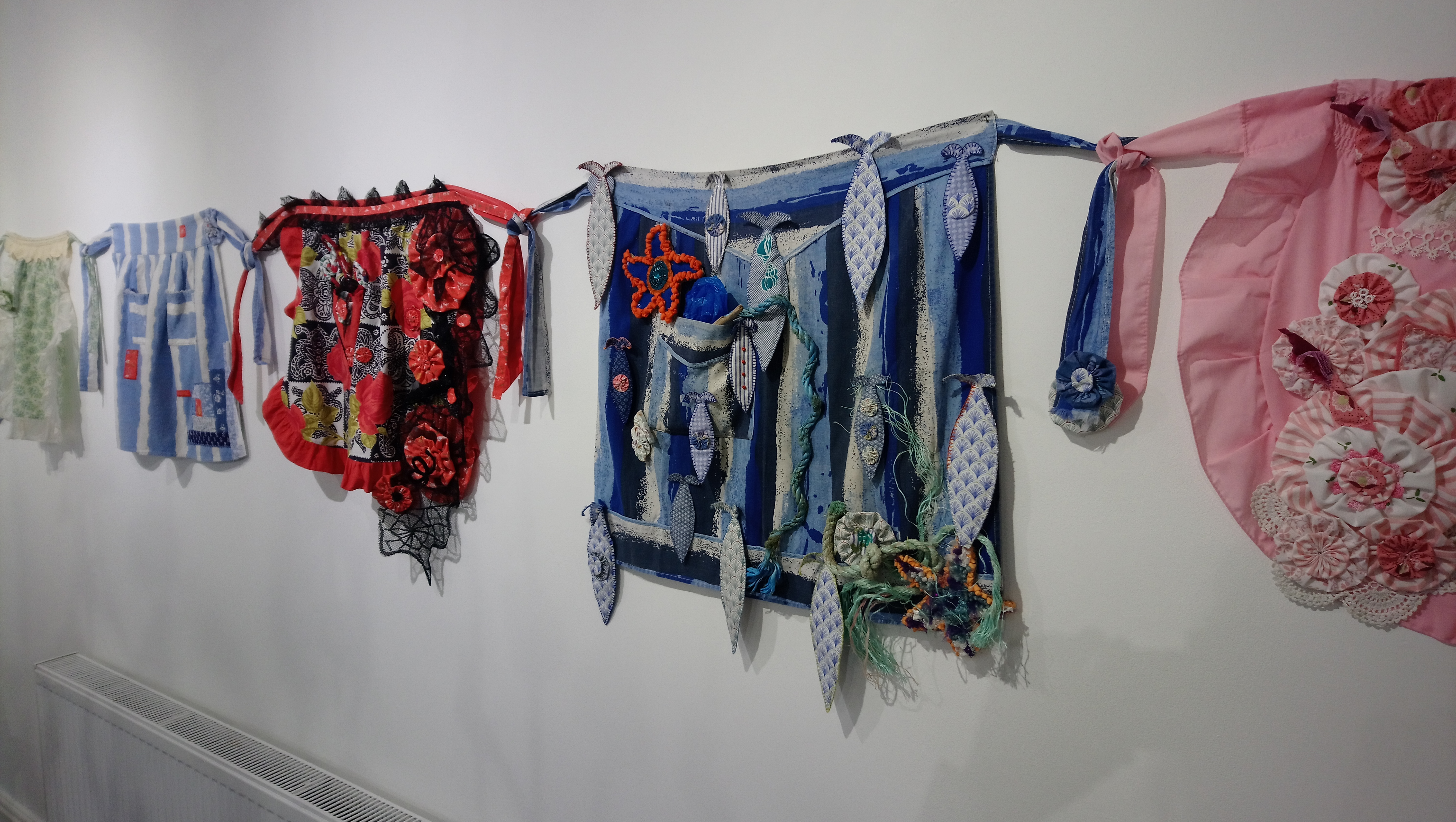 Art-work by Kath Price in the 'Threads' exhibition at the Frederick Street Gallery, Sunderland,