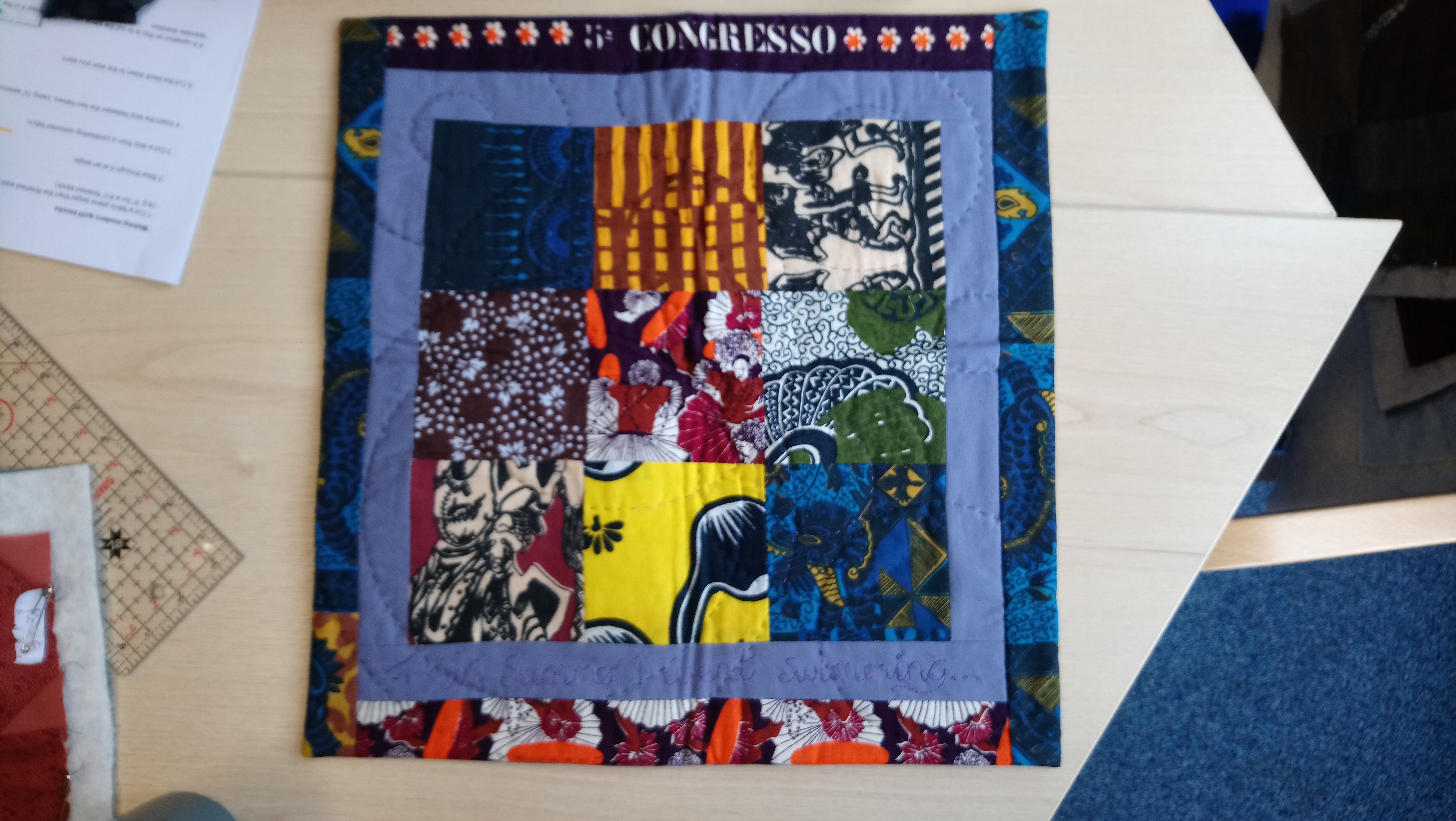 Cushion cover made by Rachel Richman