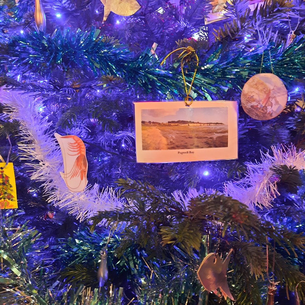 Shrimps and Fish on the Pegwell Bay Society tree at the Christmas Tree Festival at St George's Ramsgate