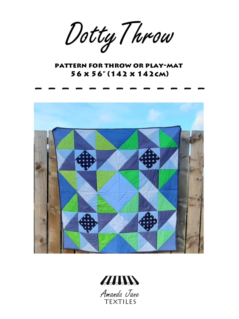 Dotty-Throw pattern by Amanda Jane Textiles