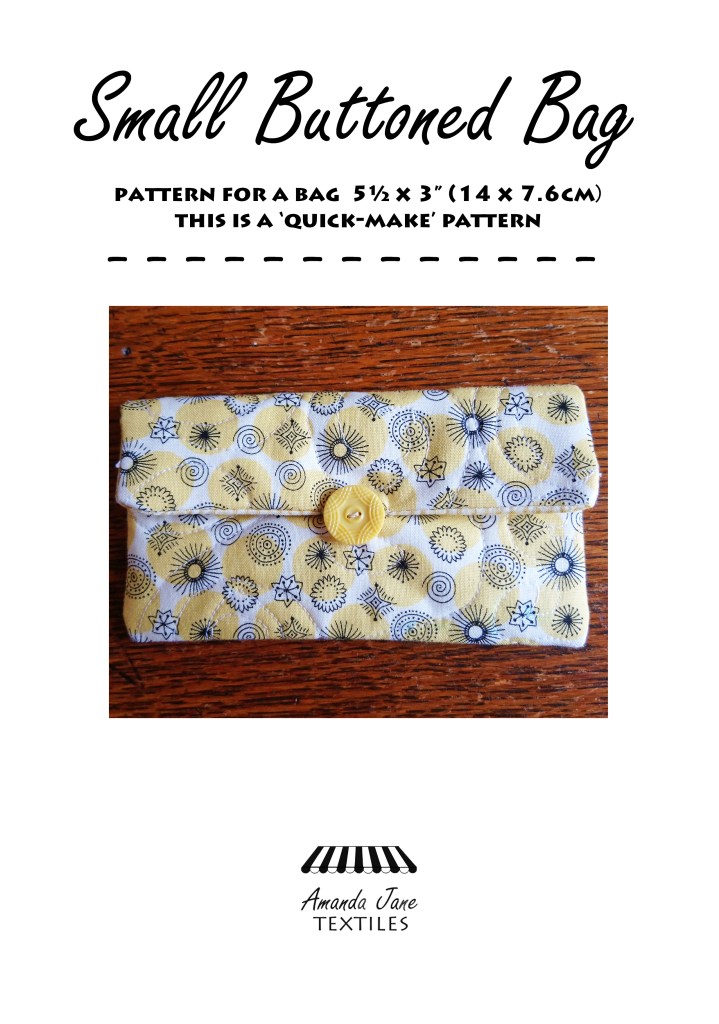 Small-Buttoned-Bag quilt pattern by Amanda Jane Textiles