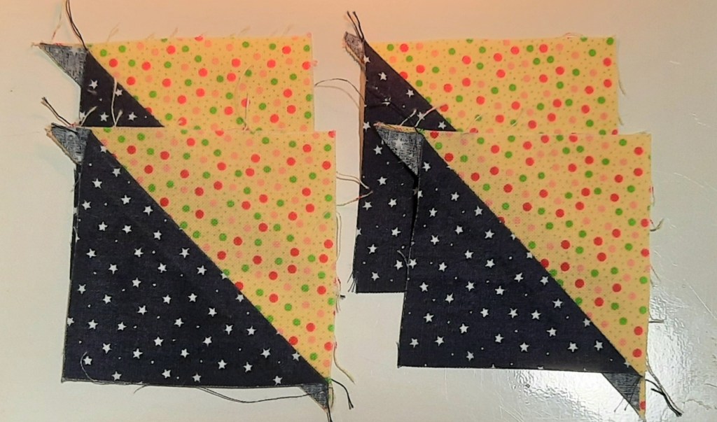 'Watch the Stars' yellow/navy squares