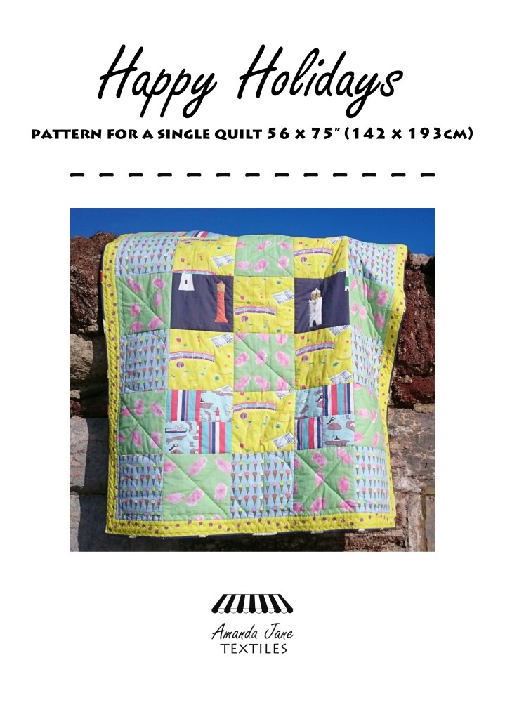 Happy-Holidays-quilt pattern by Amanda Jane Textiles