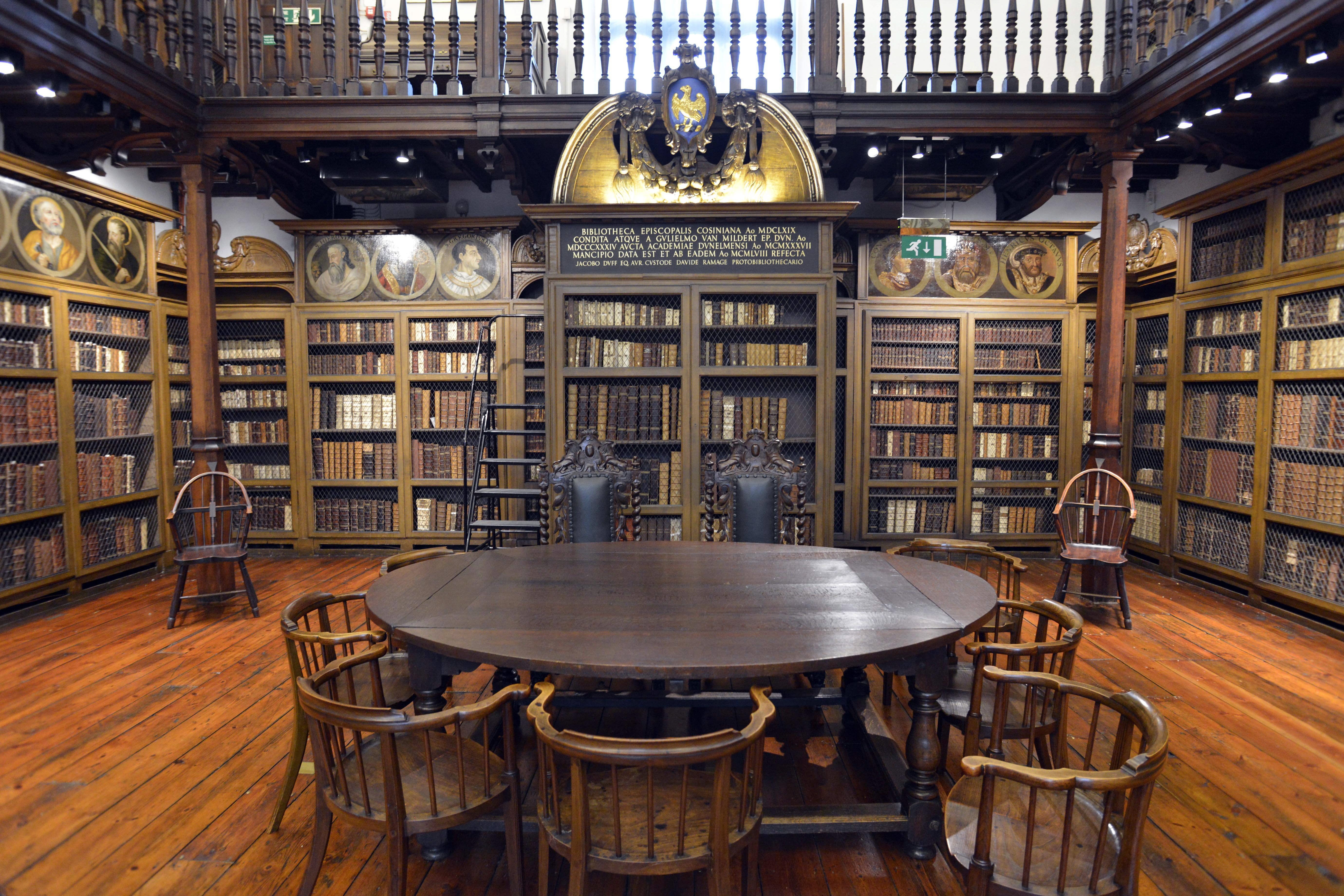 A photo of the interior of the newly-restored Cosin's Library, Durham