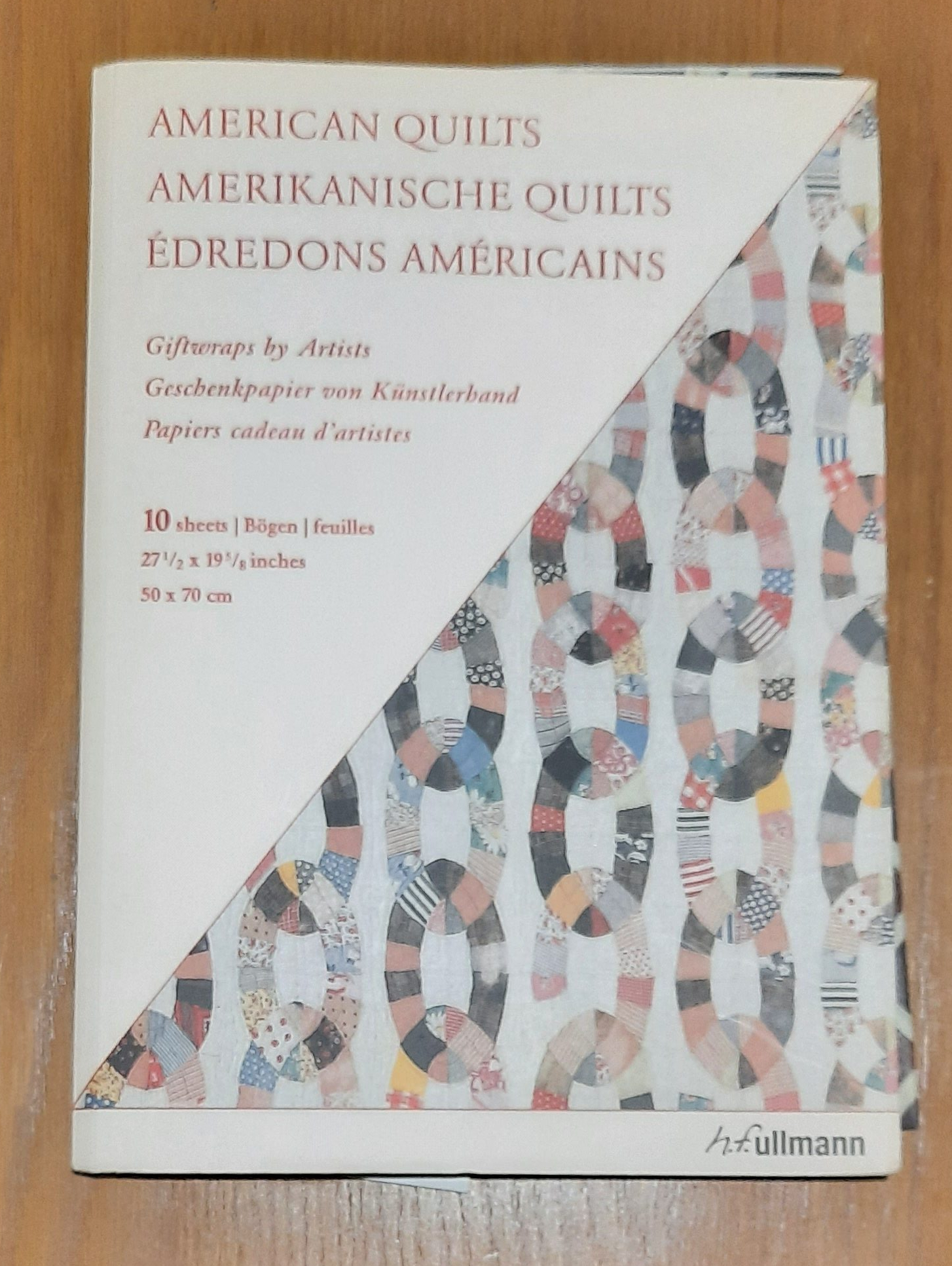 'American quilts' giftwrap, published by H.F. Ullmann