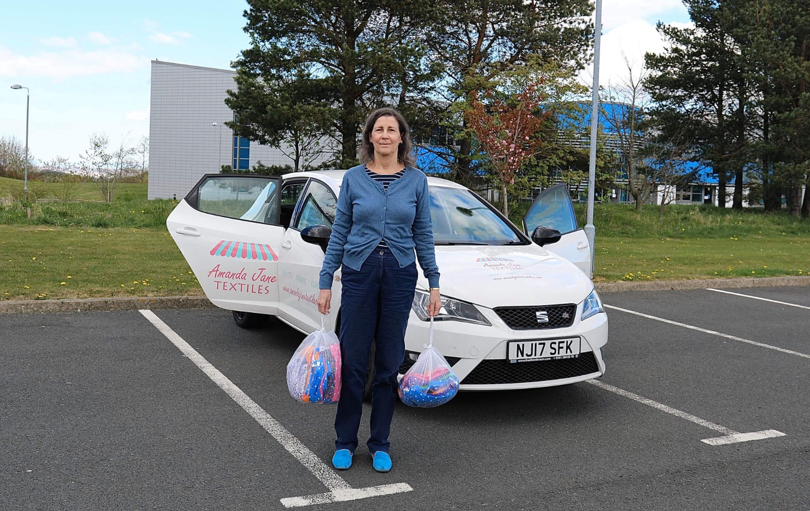 Delivering sewn items for NHS staff and careworkers