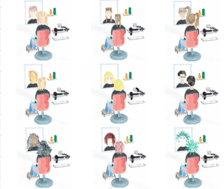 New Hairdo by Amanda Jane Textiles