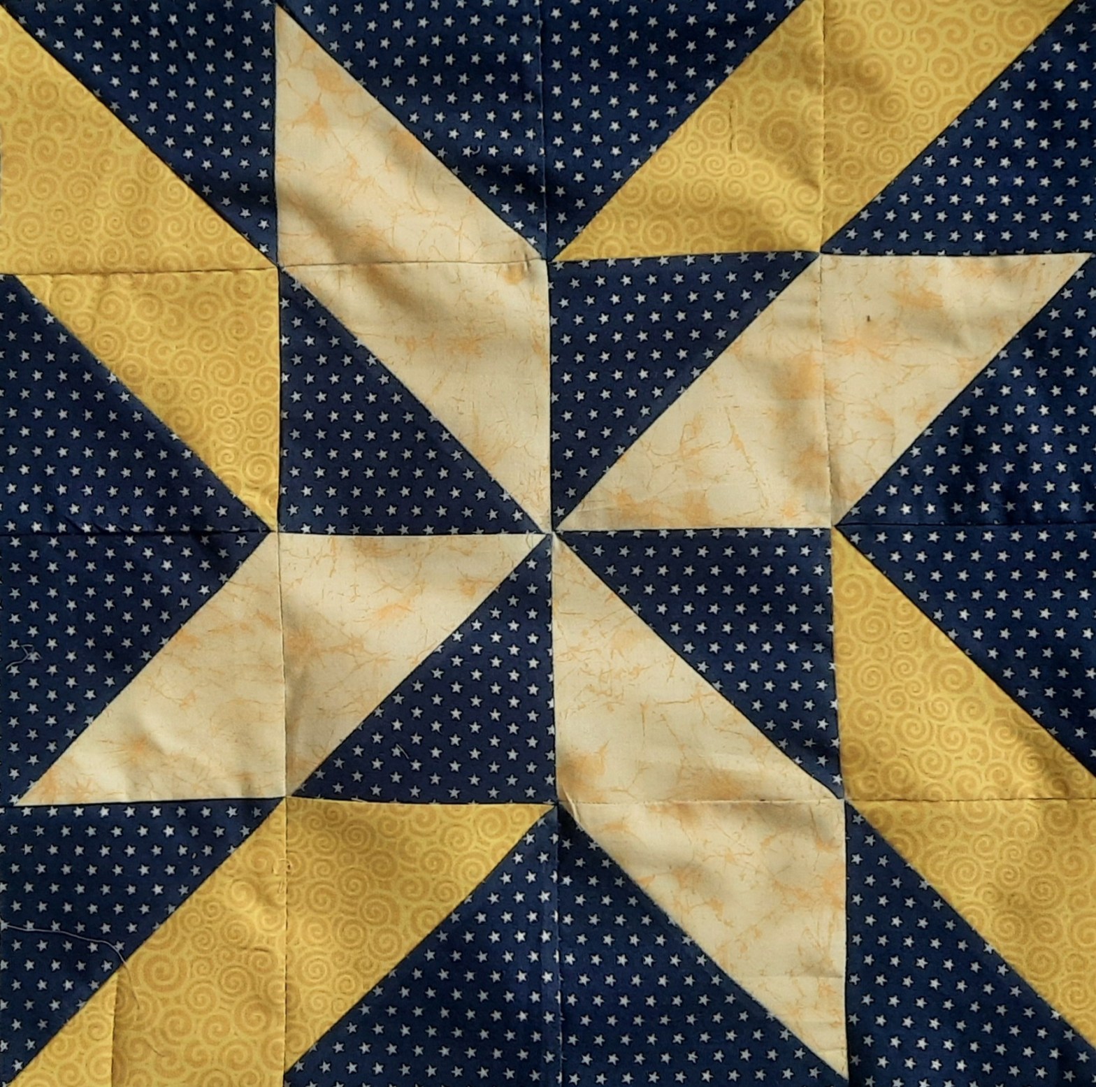 'Watch the Stars' April star block, finished block