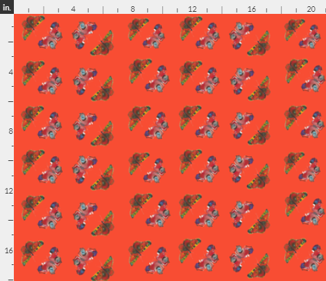 Summer butterflies on orange.png