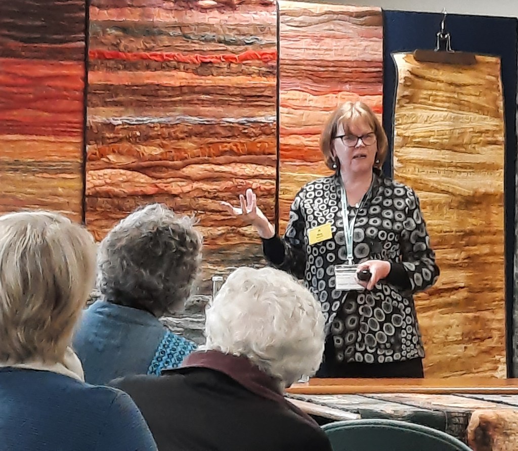 Mary McIntosh speaking at the QGBI AGM 2022