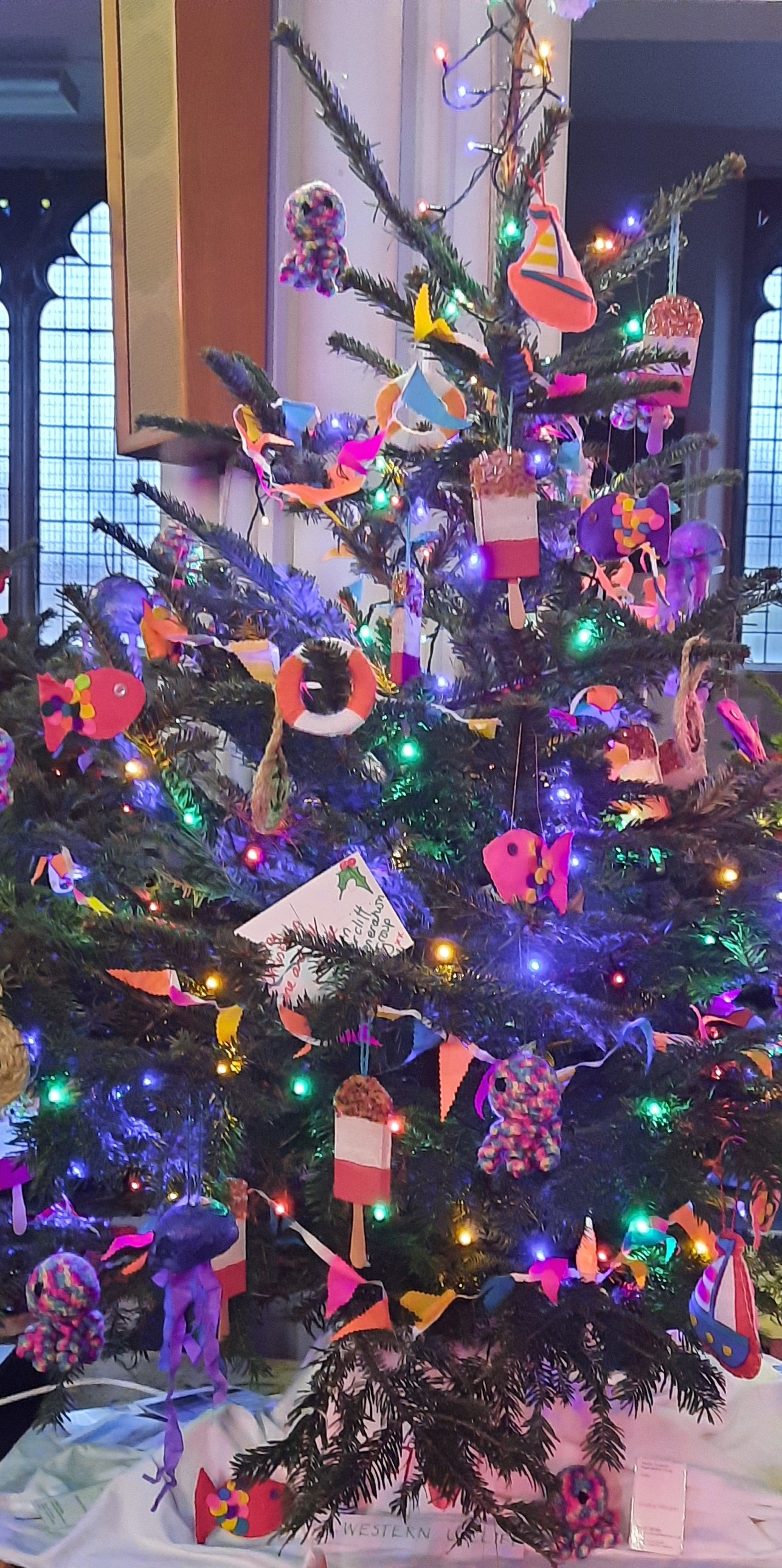 ndercliff Regeneration Group Christmas Tree at St Georges's Tree Festival Ramsgate
