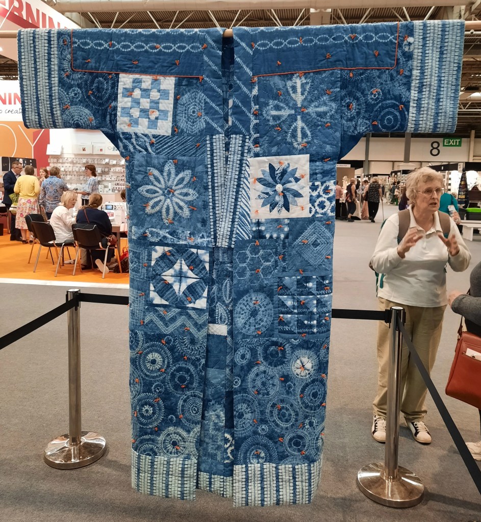 'Indigo Yogi' by Jenny Pudney at the Festival of Quilts 2023