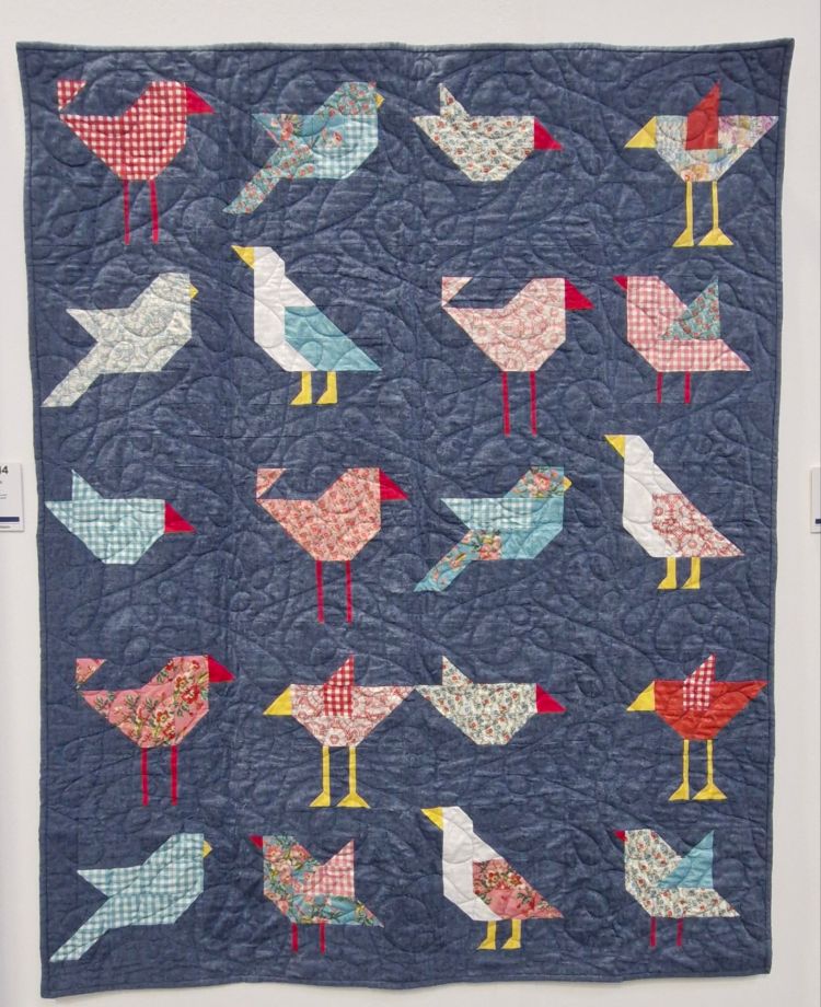 'My first quilt' made by Shelley-Louisa Colton and long-arm quilted by Graham Farrar, designed by Nicky Lintott