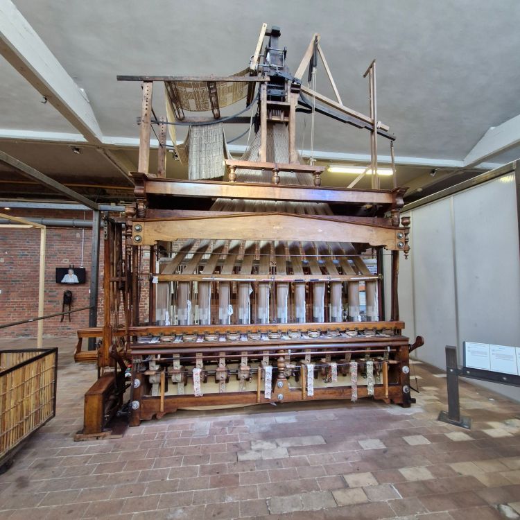 1884 ribbon loom at La Manufacture museum, Roubaix, photo by Amanda Jane Ogden