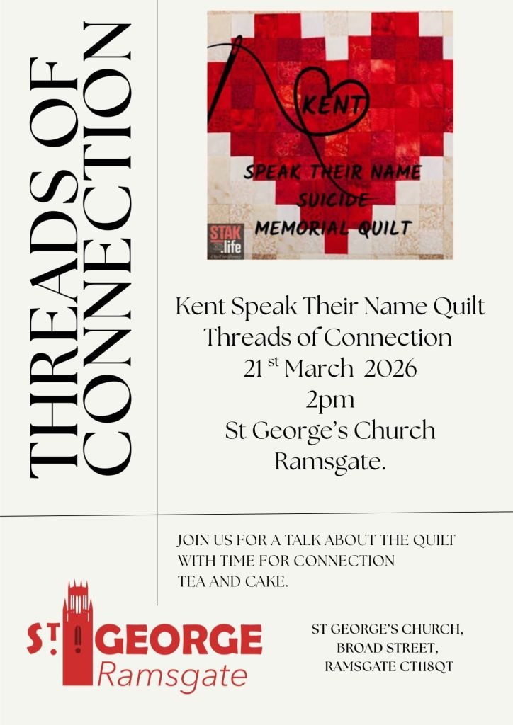 Advert for 'Kent Speak Their Name' Suicide Memorial Quilt