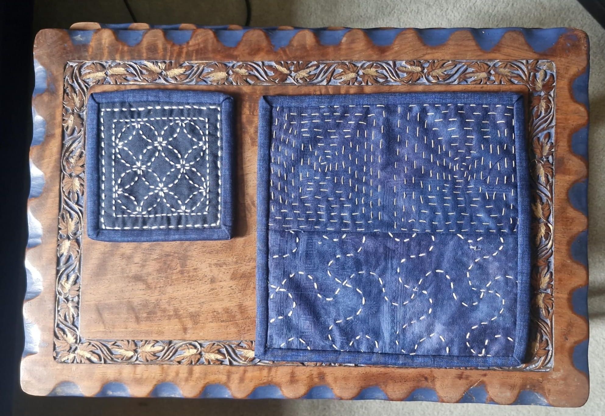 Enjoying Sashiko at home – Amanda Jane Textiles