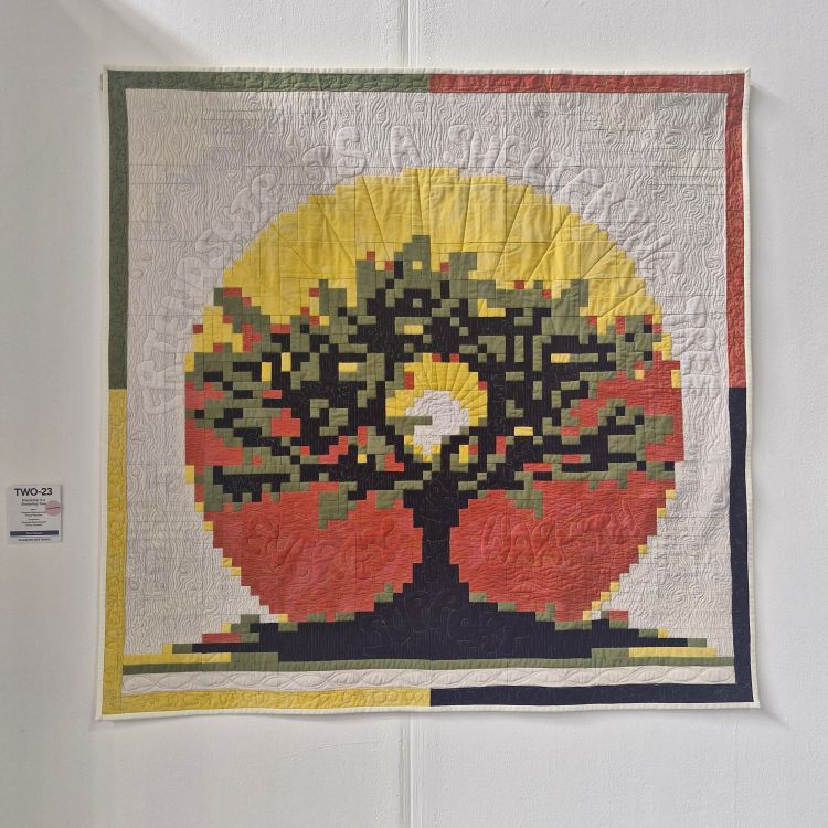  'Friendship is a Sheltering Tree' and was made by Amanda Simmons and Penny Maclean and designed by Amanda Simmons and Penny Maclean