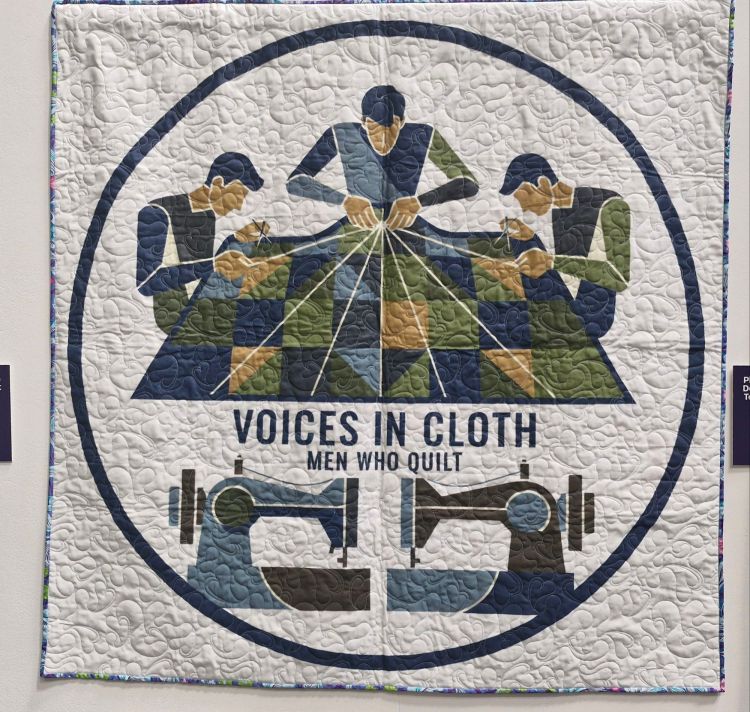 'Stitched in Cloth' Men who Quilt banner